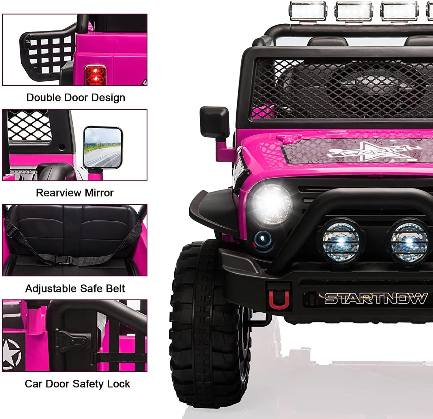 12V Kids Ride On Truck 2 Seater Electric Vehicle Car Jeep Toy W/ Remote Control