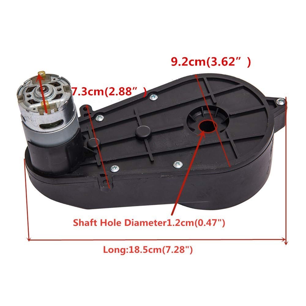 12V High Torque Electric Motor Gearbox with Quick-Change Connectors for Toy Cars