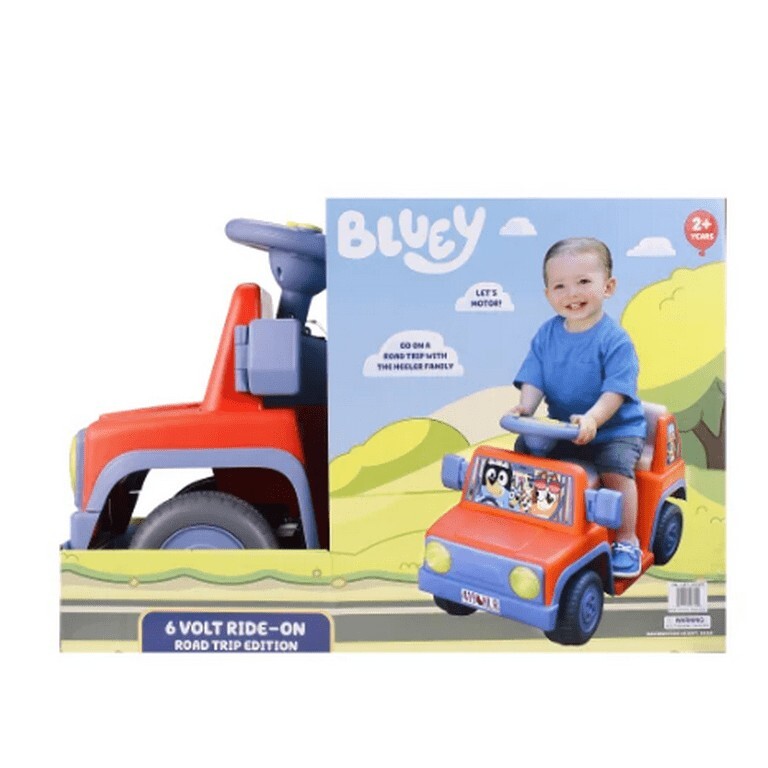Bluey 6V Ride On Car for Kids with Sound Effects & Music NEW FREE SHIPPING