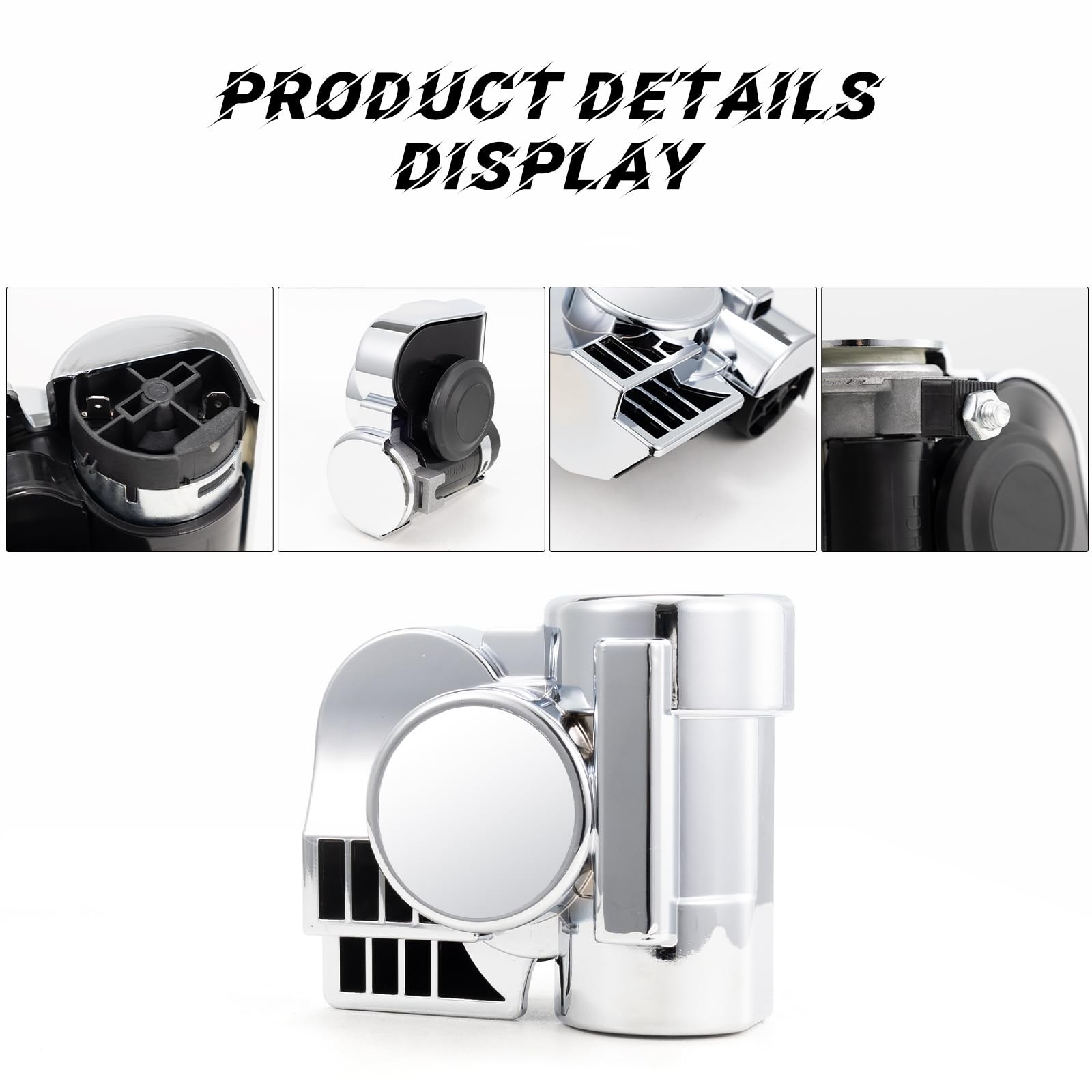 Air Horn for Motorcycle Train Horns for Car Truck 150DB Super Loud Car Horn 1…