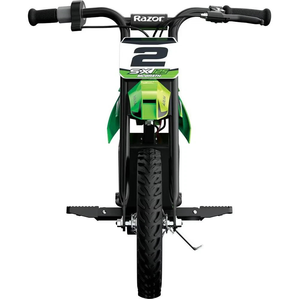 Razor 12.5″ Kids Dirt Bike SX125 12V100W McGrath Electric Green 8mph ~ New