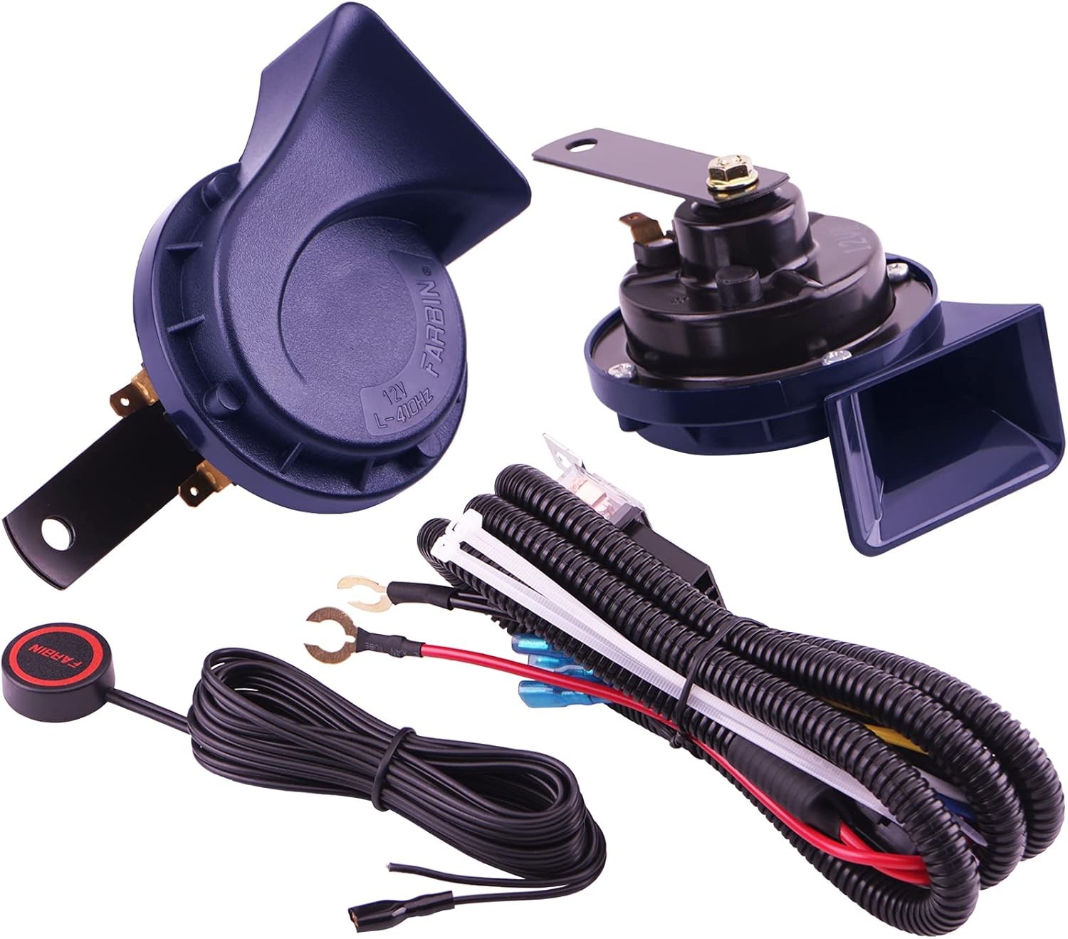 Blue Electric Motohorn12V Train Horn for Car 130dBSuper Loud Horn for TruckDu…