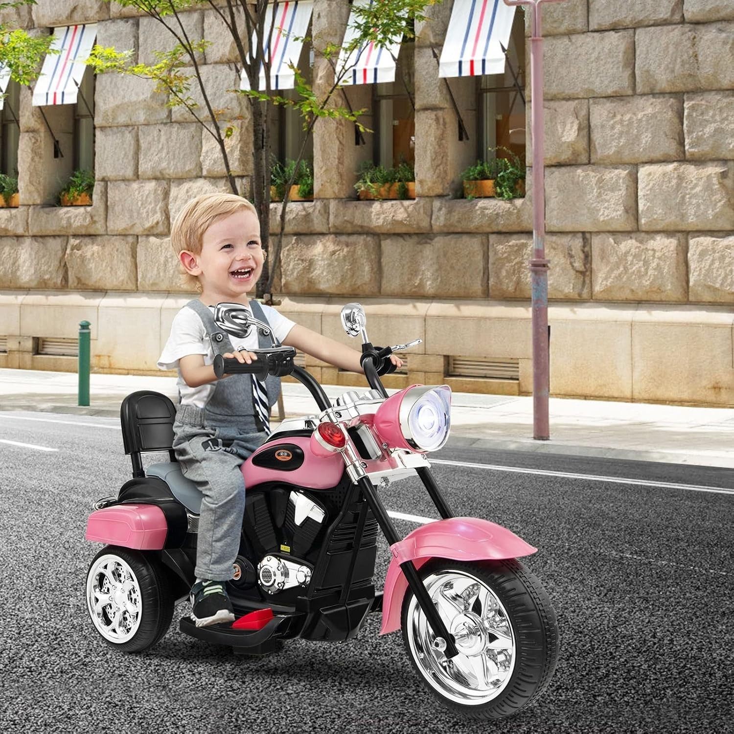 Electric Toddler Motorcycle with Adjustable Headlight