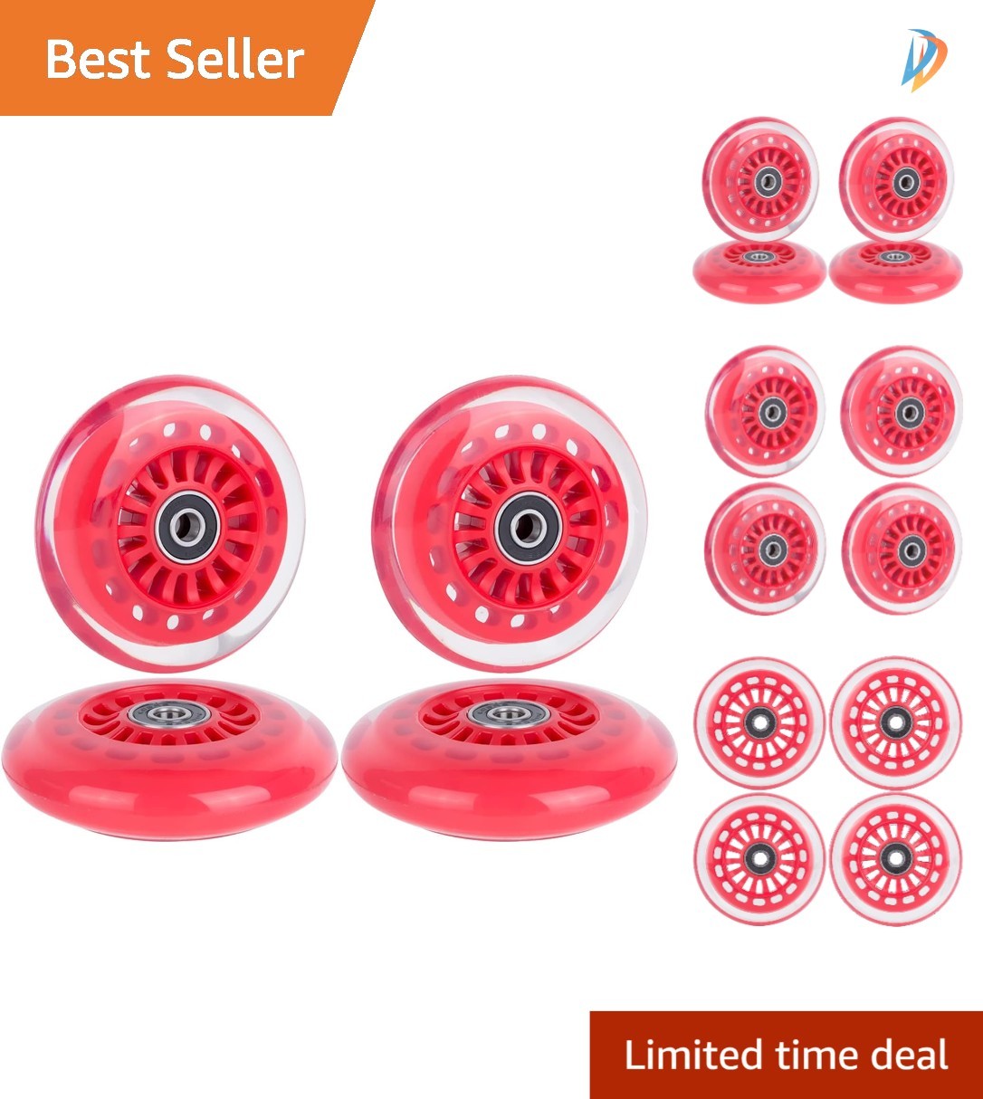 Kid-Friendly Polyurethane Replacement Wheels for All Twist Wiggle Cars – 4 Pack