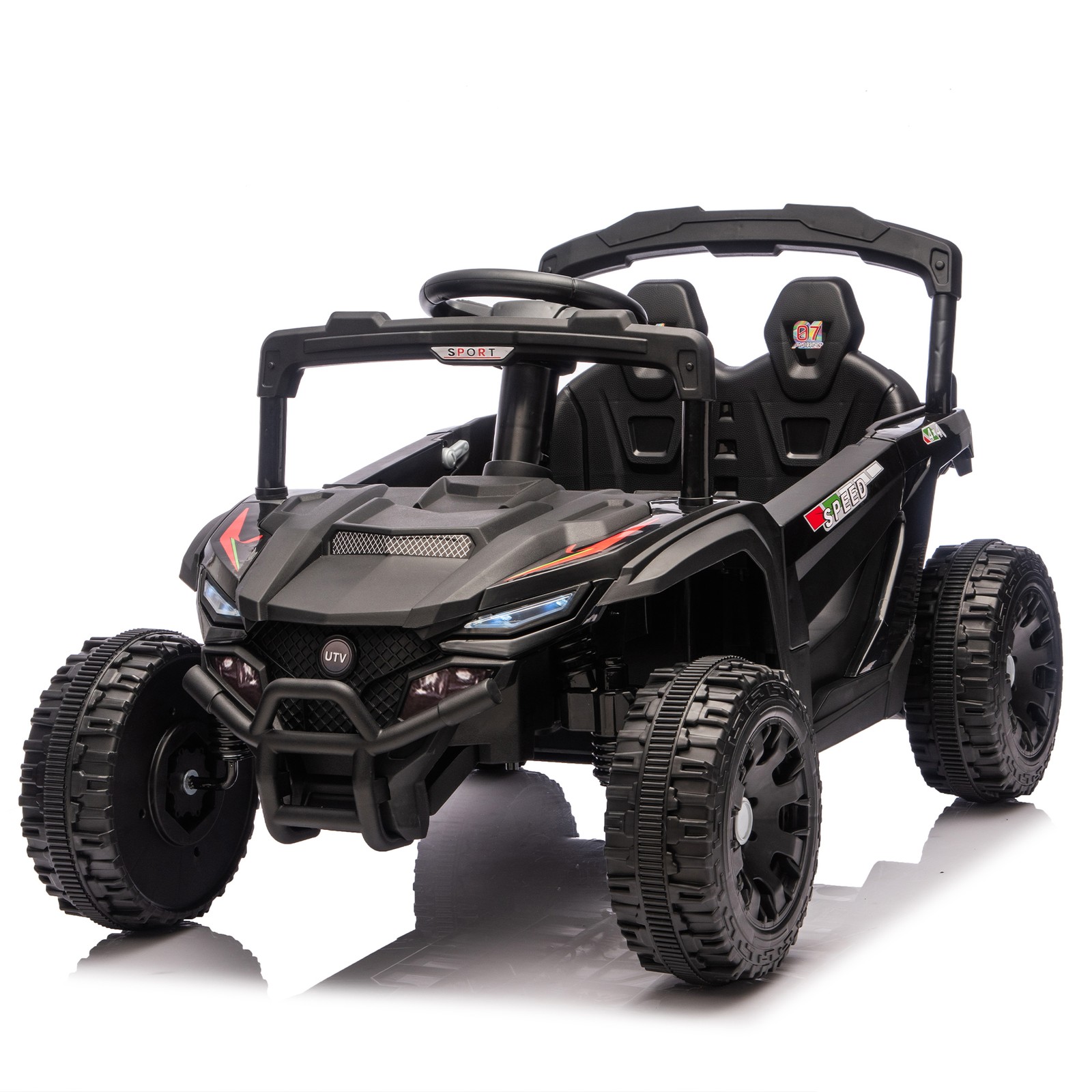 24V Kids Ride on UTV Electric Off-Road Car Speed 1.86-3.11mph w/Remote Control