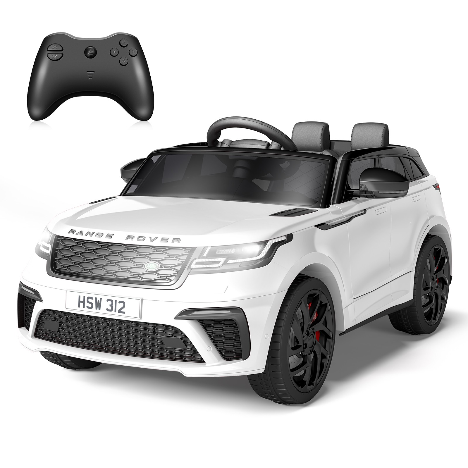 12V Kids Licensed Land Rover Ride On Car MP3 LED Lights Rocking Function 3-8 Ag