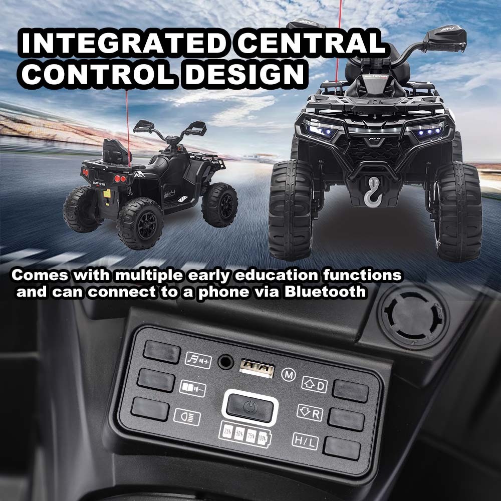 24V ATV Toy Cars for Kids Ages 3-8 Ride On
