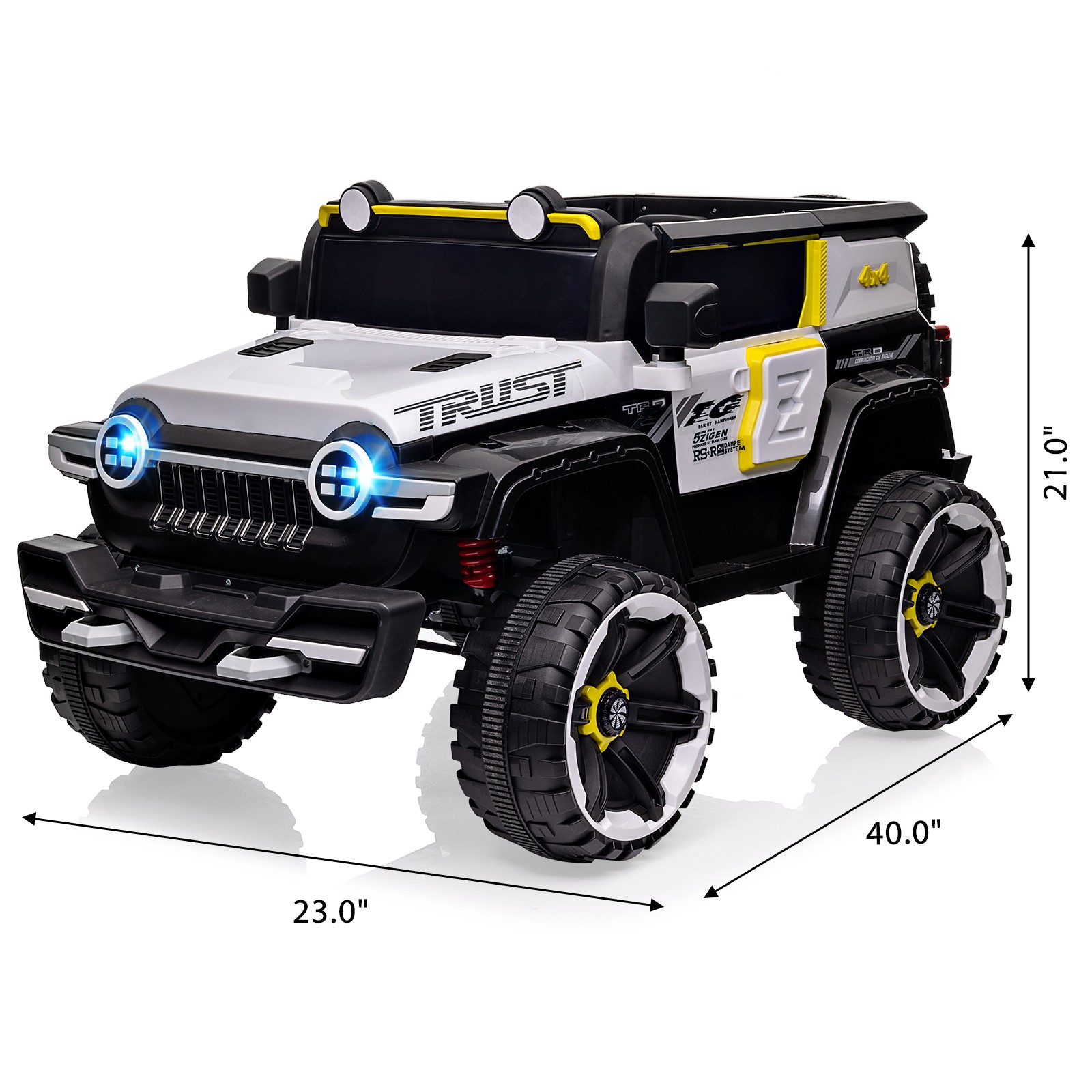 12V Kids Electric Ride on ATV Truck,Single Seat Truck for Boys & Girls Ages 3-7