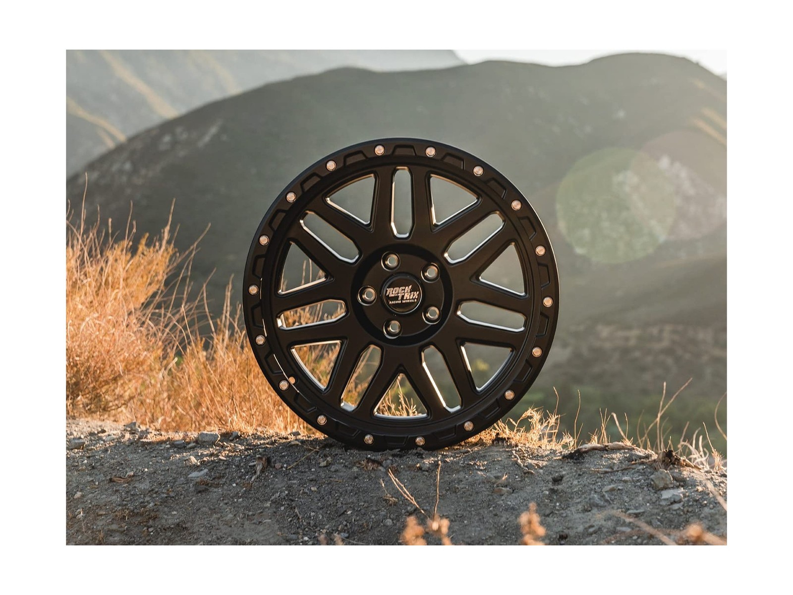 RockTrix RT110 20 inch Wheel Compatible with Jeep Wrangler JK JL 20×9 5×5 Whe…