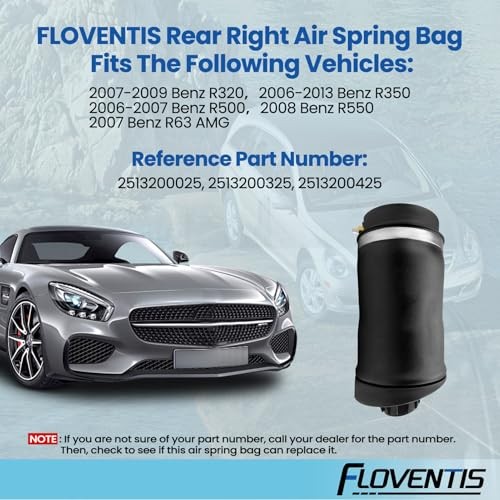Air Ride Suspension Spring Bag for Benz R320 R350 R500 R550 R63 AMG OEM