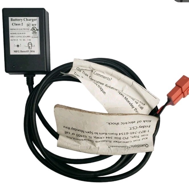 Electronic SL06-04-01 Battery Charger Kid Trax Motion Trends 7Vdc .8A