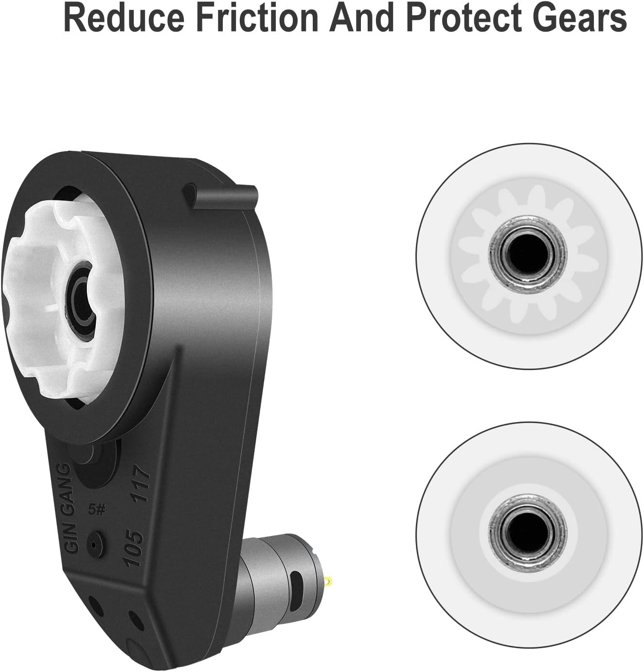 High-Torque 24V RS555 Motor Gearbox 30000RPM for Enhanced Toy Performance