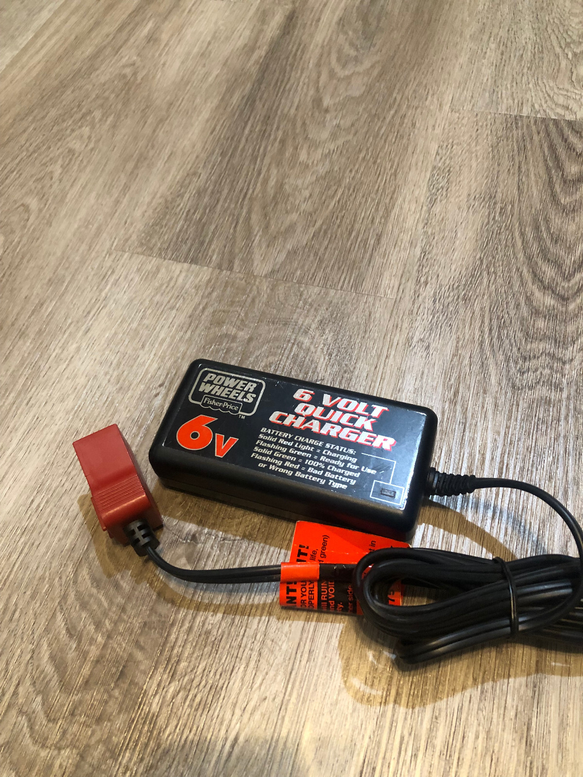 POWER WHEELS FISHER PRICE 6 VOLT QUICK BATTERY 6V 2.5A FAST CHARGER 00801-1484
