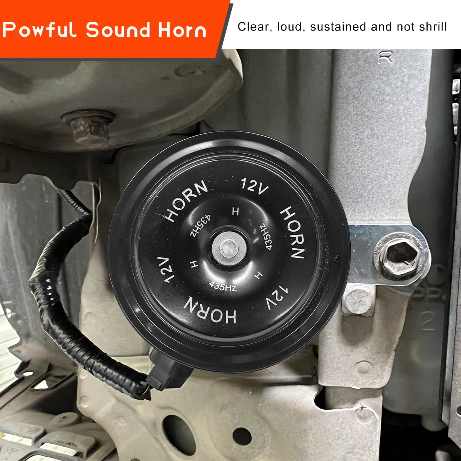 2 Pcs Super Loud Train Horns 12V Car Snail Horn for Motorcycle Truck Boat