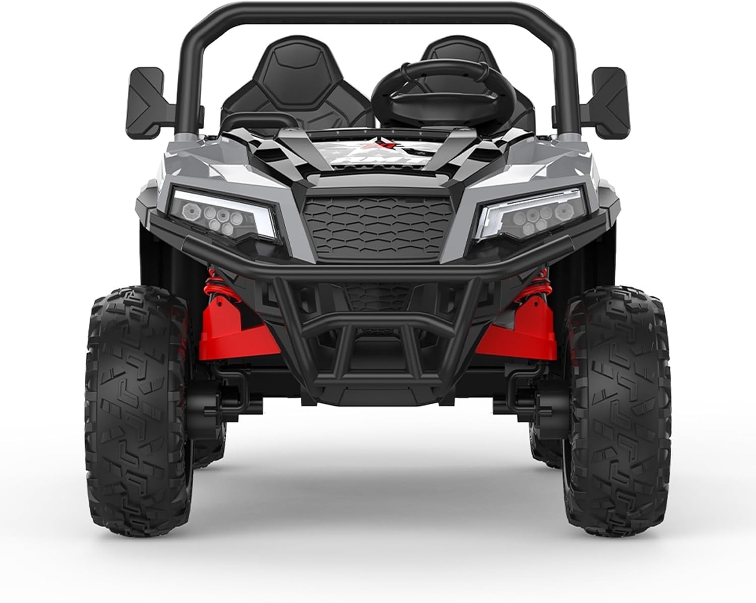 24V Ride On Truck for Kids w/ Remote, 4WD, LED Lights,Bluetooth,Dump Bed,2 Seats