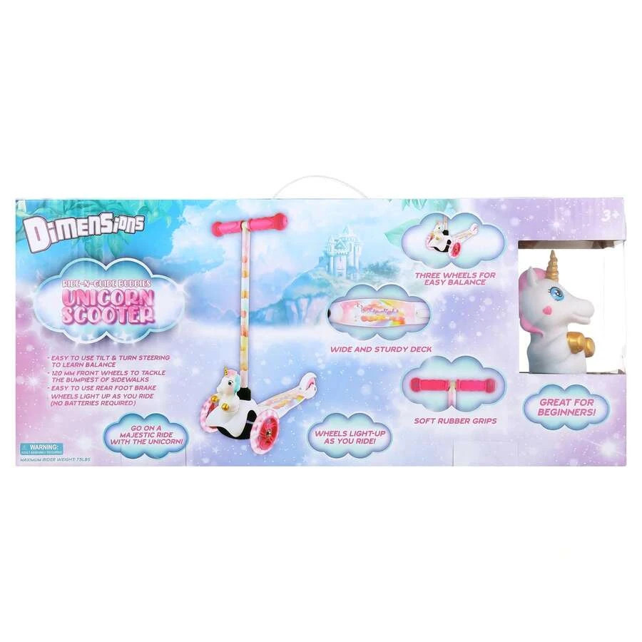 NEW Ride-N-Glide Buddies 3D Toddler Scooter 3 Wheel Ages 3+