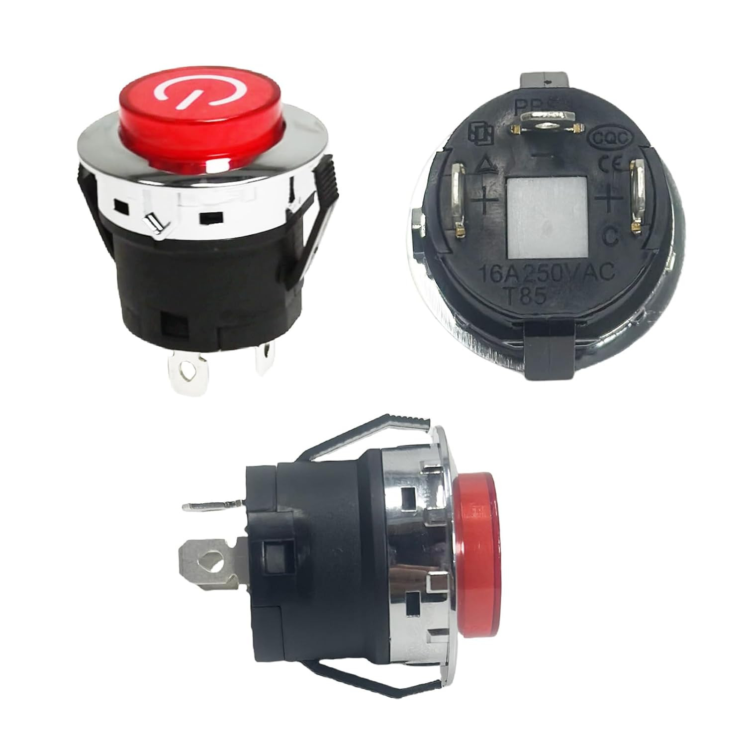 2 Pcs Power Button Switch Push Start Replacement Parts for Kids Ride on Toy Car