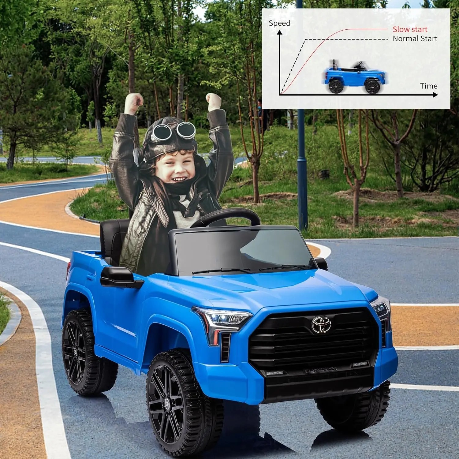 12V Toyota Ride On Truck 4Runner Tacoma Electric Remote Control With Safety Belt