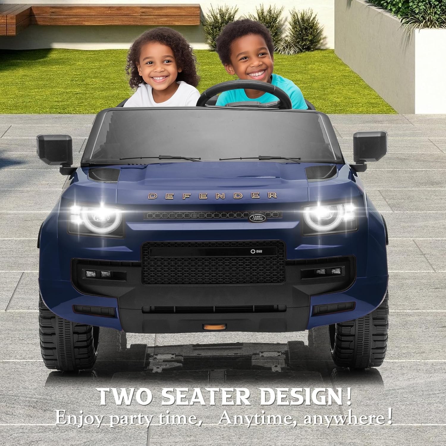 24V 4 MPH 2-Seater Licensed Land Rover Defender Octa Ride on Car with Parent Rem