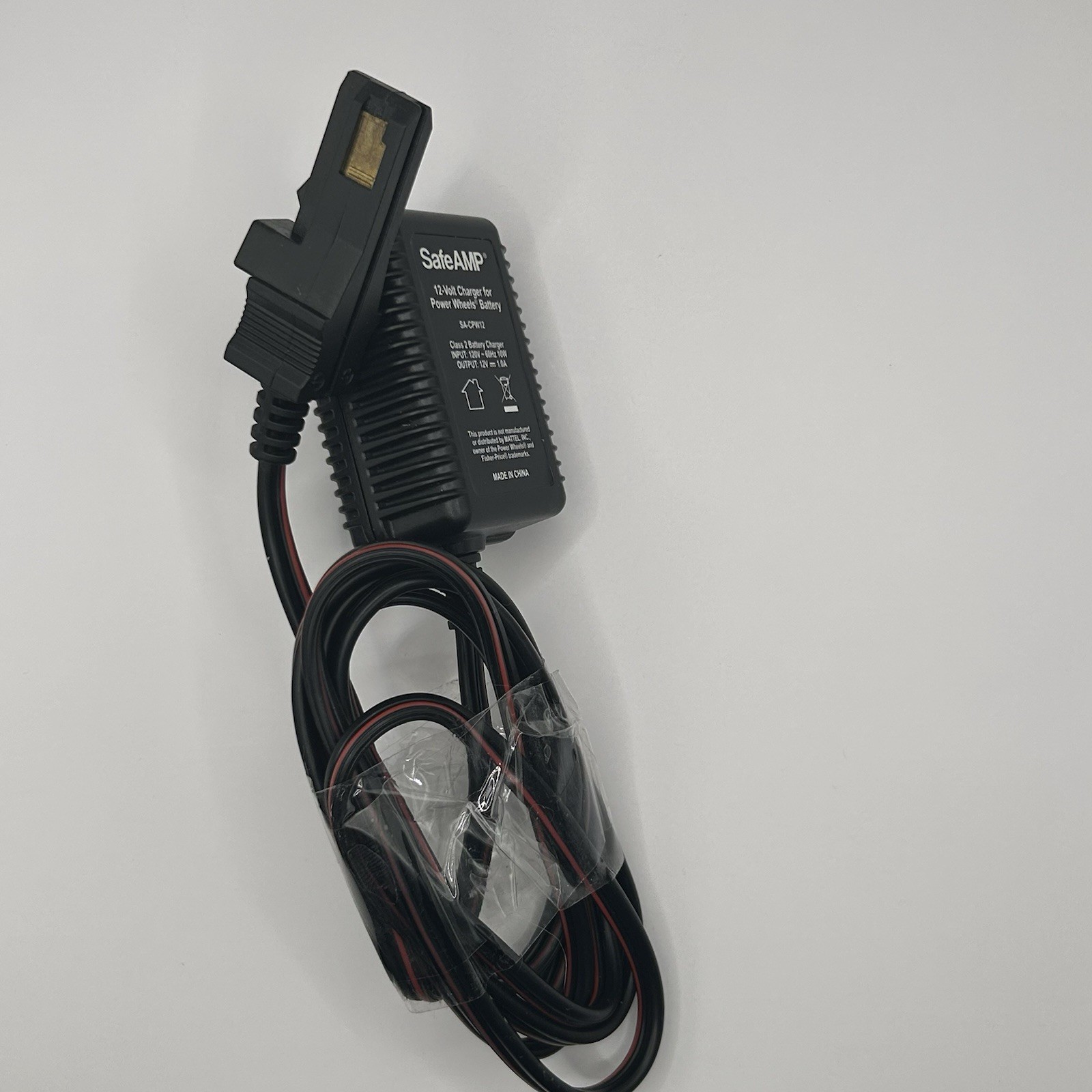 Safe Amp Power Wheels charger SA-CPW12 12v black plug