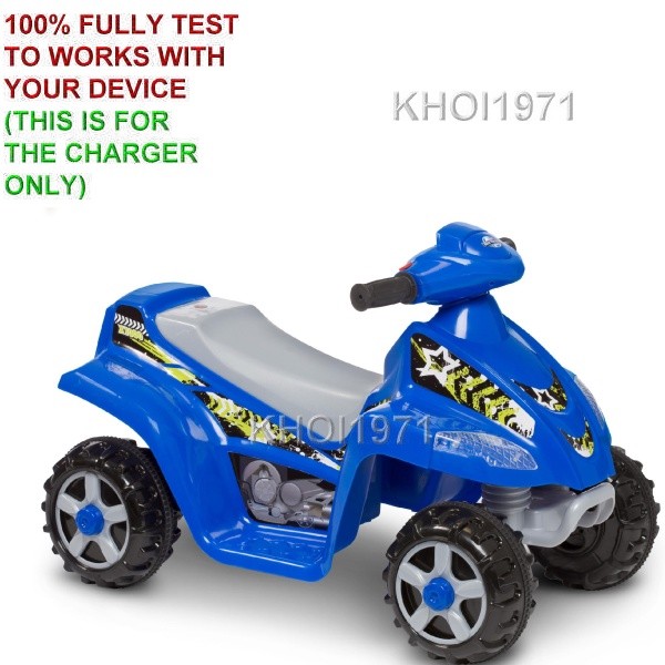 WALL charger AC adapter for KID TRAX MOTO Disney QUAD 6V battery ride on car