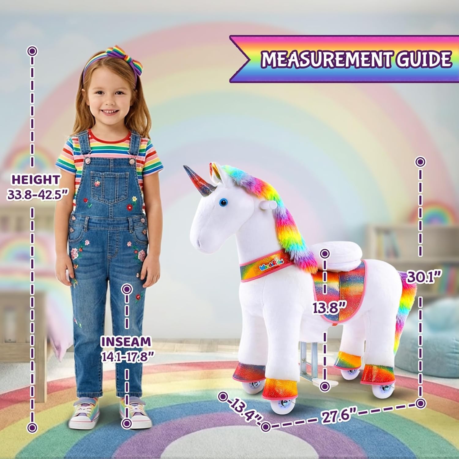 Eco-Friendly Ride-On Unicorn Toy for Indoor & Outdoor Play