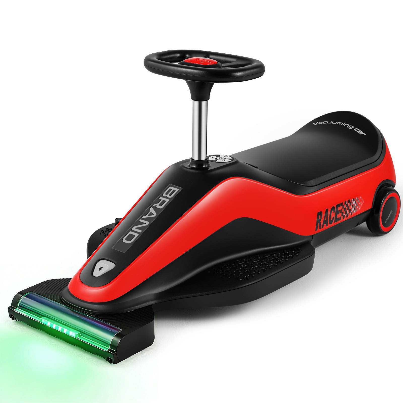 12V Kids Ride On Vacuum Cleaning Car Go Kart w/Detachable Dust Box,Music,2 Speed