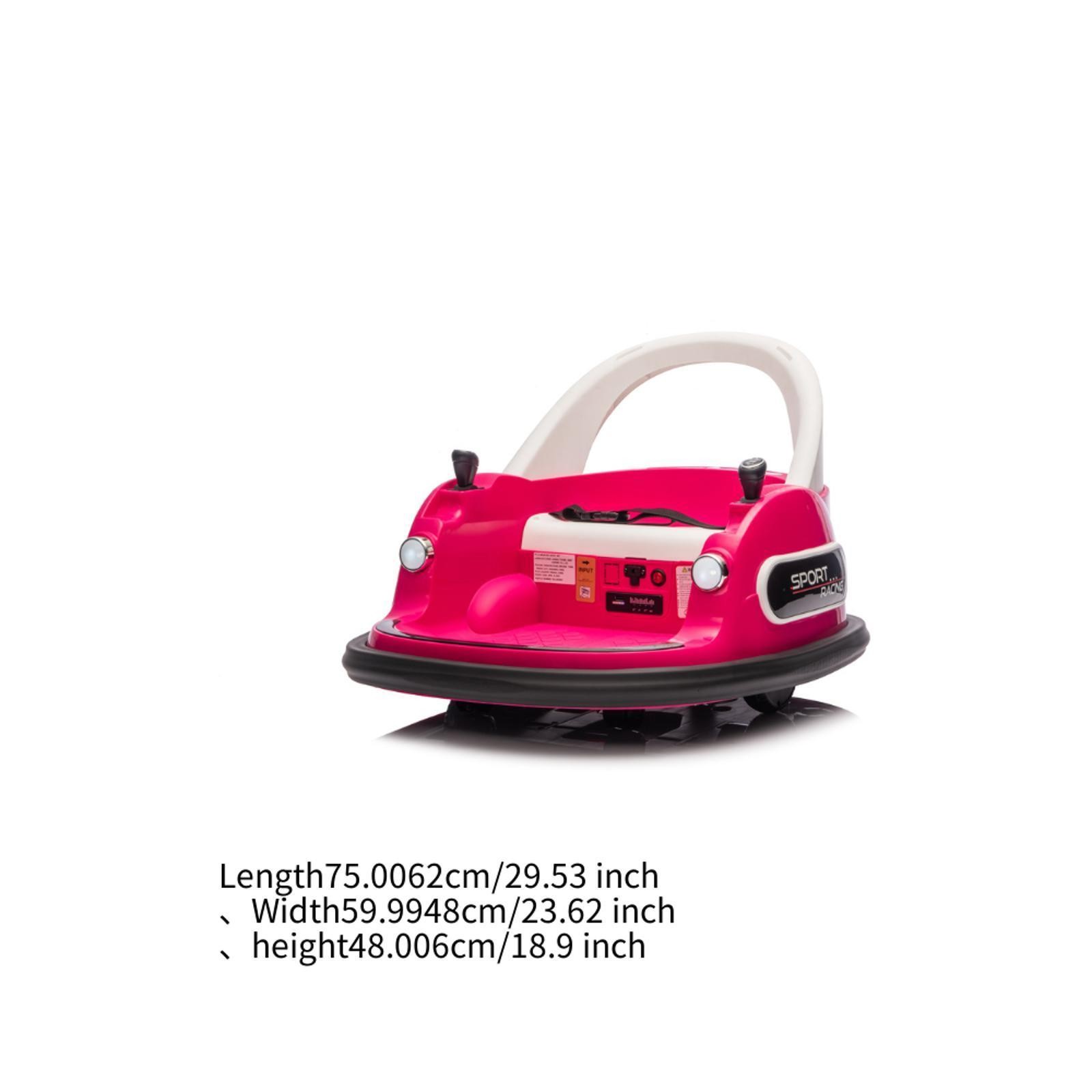 Electric Car Toddlers Remote Control Ride on Toy with Full Circle Collision