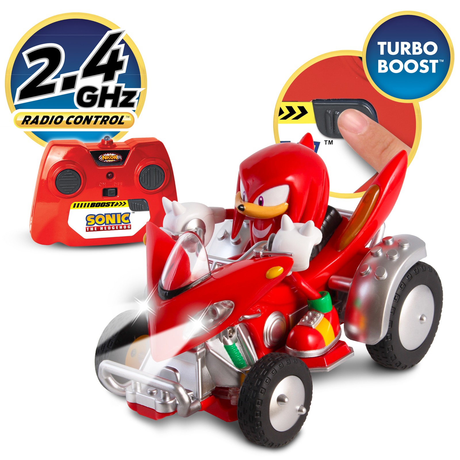 NKOK Sonic and Sega All Stars Racing Remote Controlled ATV Car w/ Lights