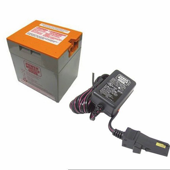 Power Wheels Gray-Orange Top 12 volt Battery & Charger (12V) 00801-1776 *NEW*