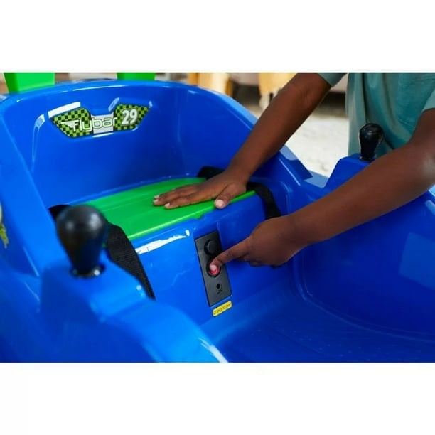 FLYBAR FUNPARK RACER RIDE-ON BUMPER CAR VEHICLE KIDS TODDLERS – BLUE/GREEN