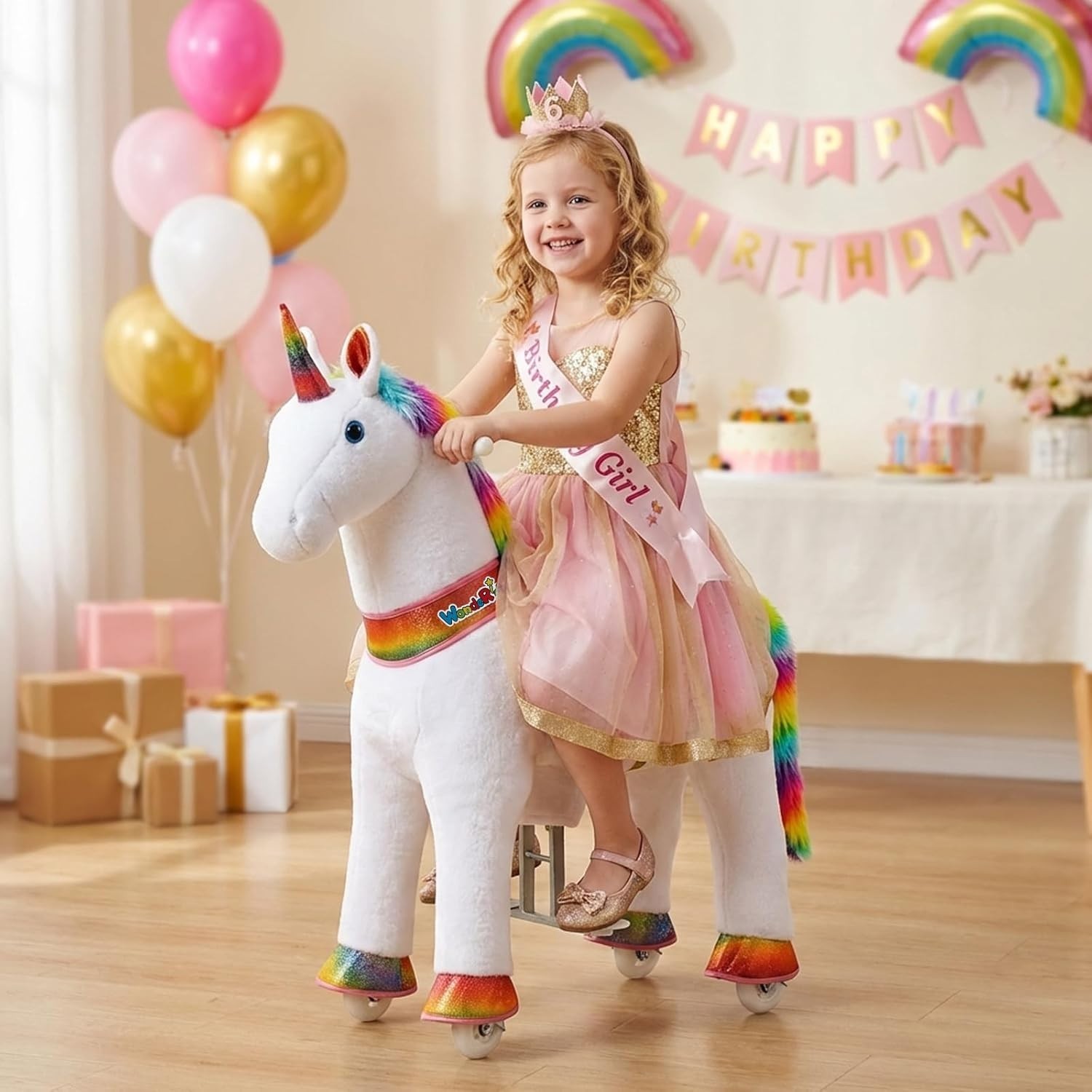 Eco-Friendly Ride-On Unicorn Toy for Indoor & Outdoor Play