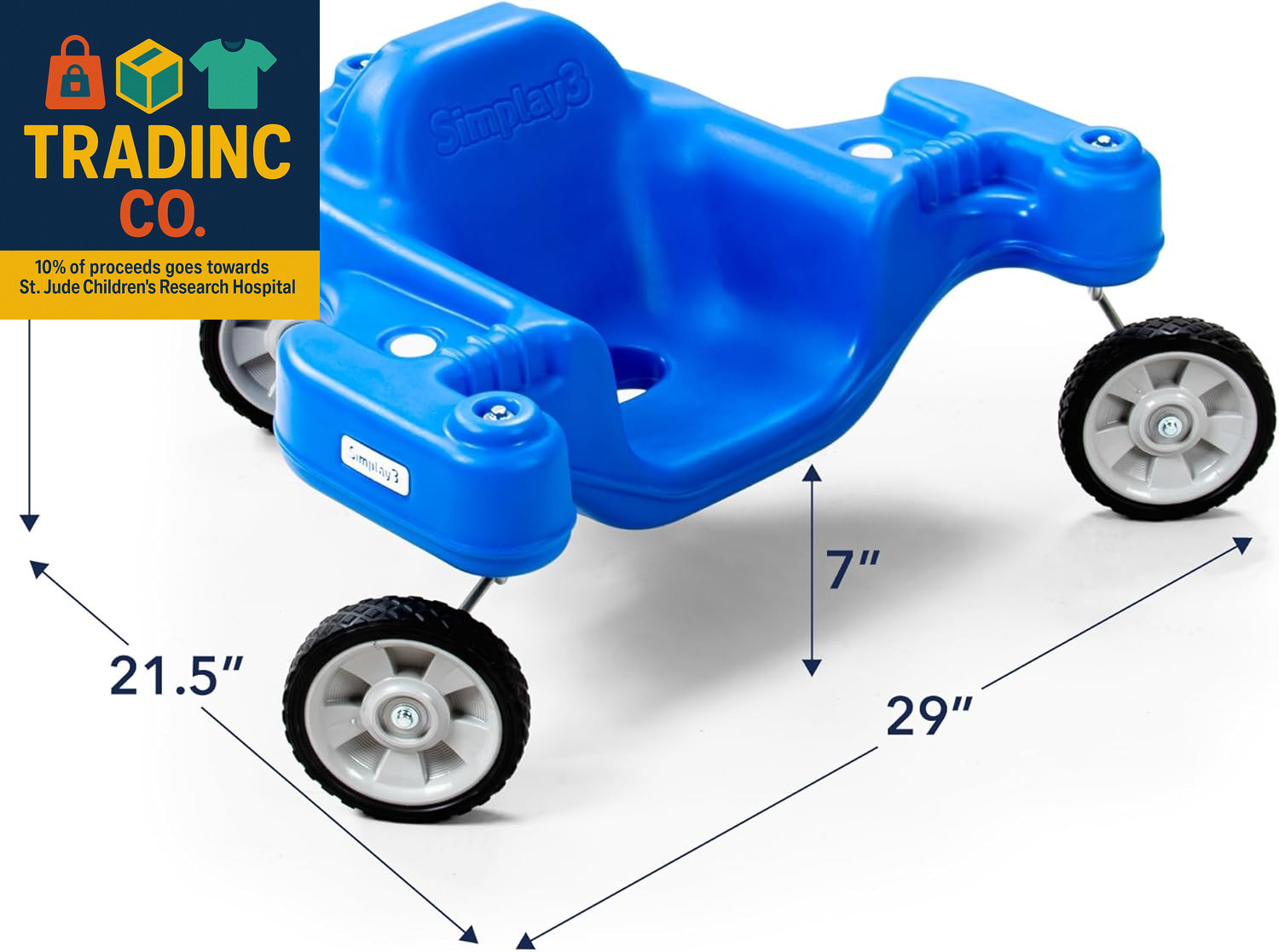 Galaxy Glider Ride-On Toy for Toddlers and Kids Ages 1-1/2 to 5 Years, 360-Degre