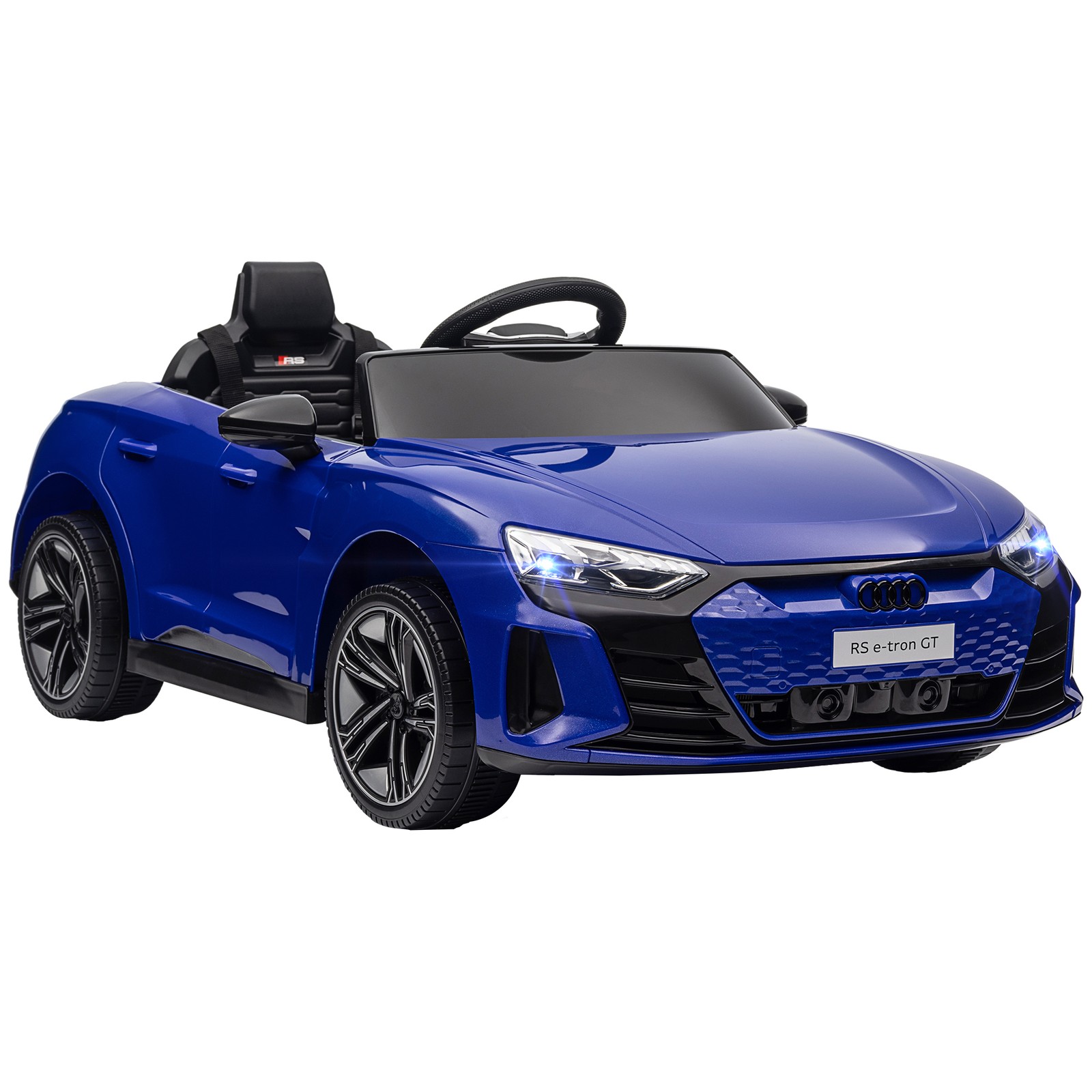 Licensed Audi 12V Electric Ride on Car with Remote Control, Horn, Dark Blue