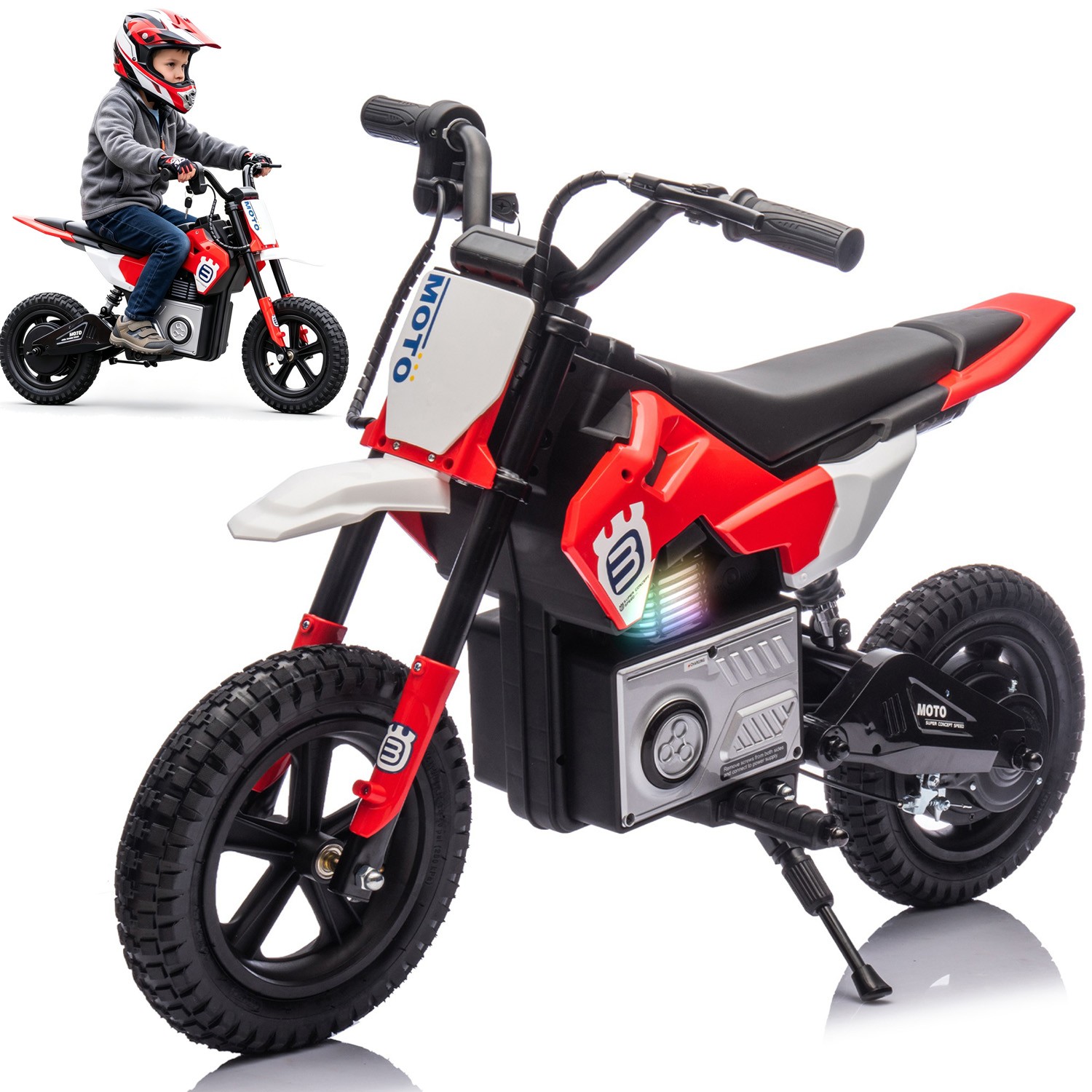 Electric Motocross Toys Ride On Motorcycle Adjustable Speed Kids Motocross Gift