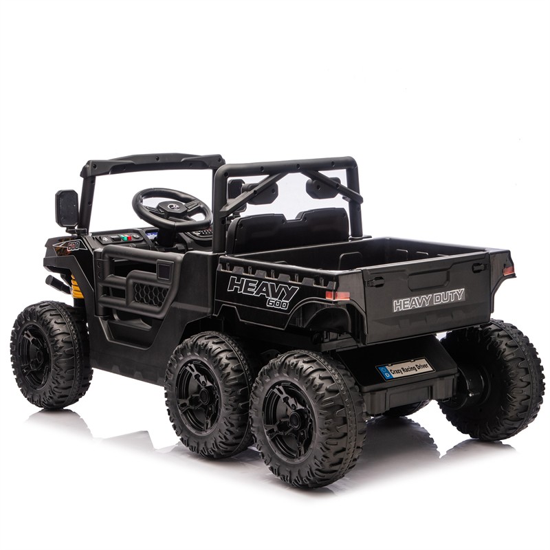 12/24V Kids Ride On Toy 6-wheel Electric Truck W/ Parents Control for Aged 3-5