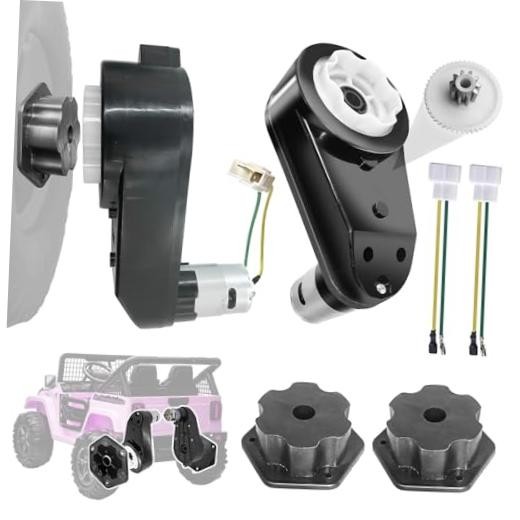 2PCS 12 Volt RS550 40000 RPM High-Speed Motor Gearbox for Power black coupler
