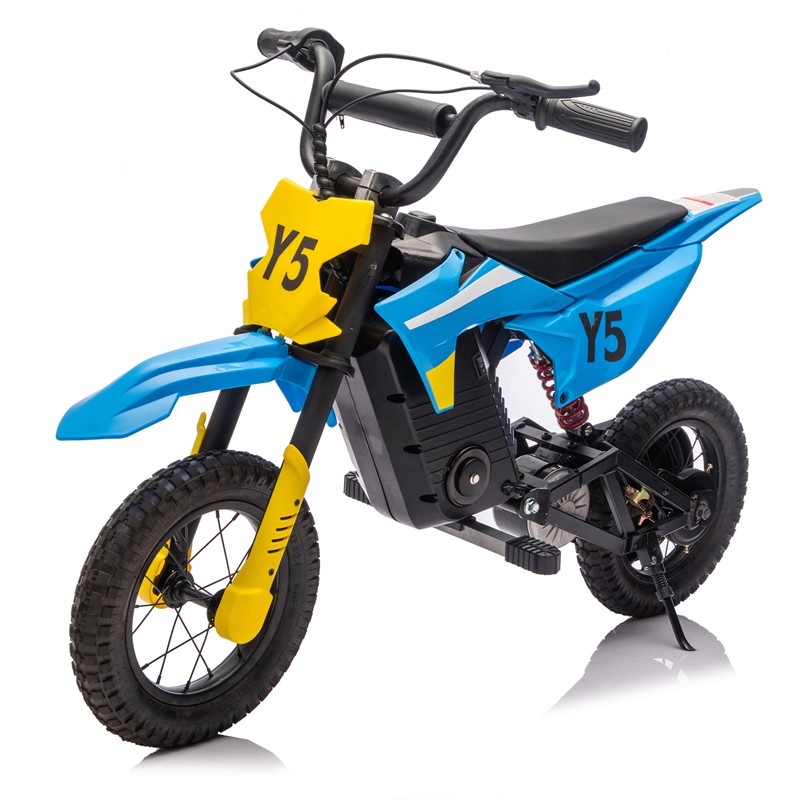 24V Kid Ride On Electric Toy Motocross Motorcycle Adjustable Speed for Aged 5-15