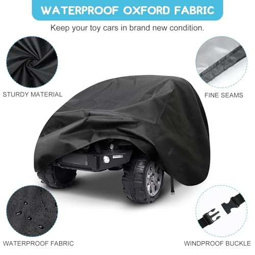 Kids Ride-On Toy Car Cover, Outdoor Wrapper Resistant 52″ x 28″ x 24″