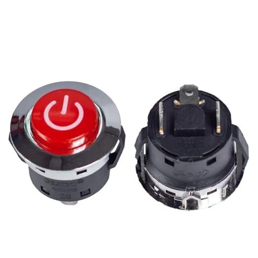 Red Round Power Button for Ride on car The Power Switch Button Start Switch