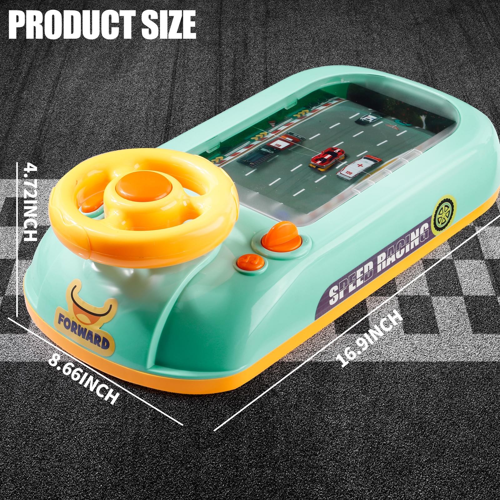 Car Racing Adventure Toy, Musical steering Wheel Racing Car Toy for Kids, Toddle