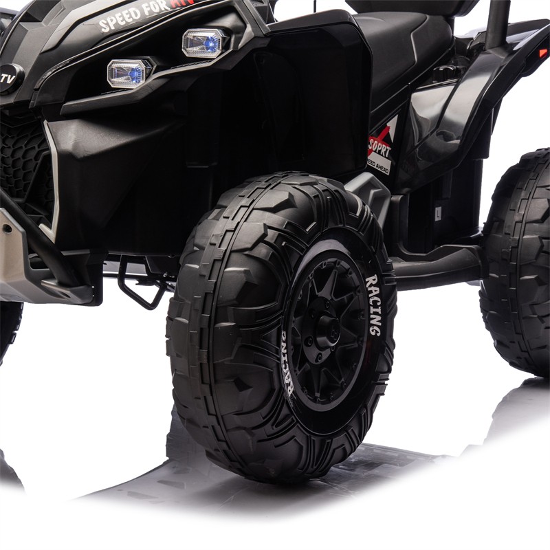 24V Kids Ride On Toy Electric ATV 4-wheel shock absorber 1.24-3.73MPH Aged 3-12