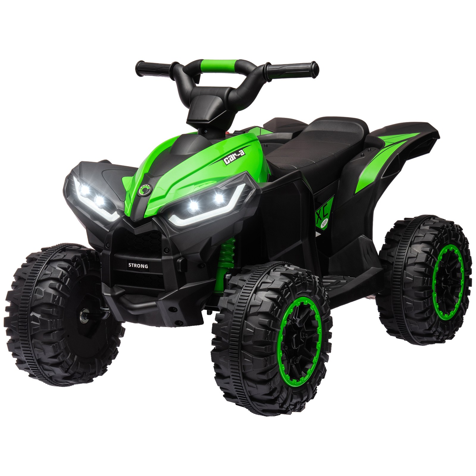Aosom 4 Wheeler for Kids, Electric ATV, with Music for 3-5 Years Old Green