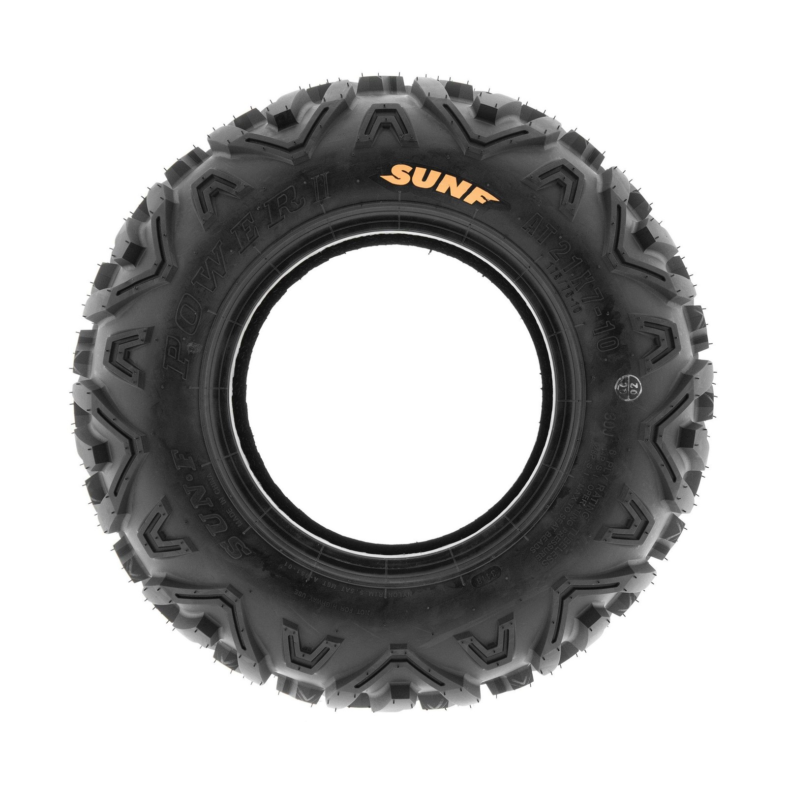 SunF Power.II 19×7-8 AT all-terrain ATV UTV Off Road Tire, 6 PR, Tubeless A051