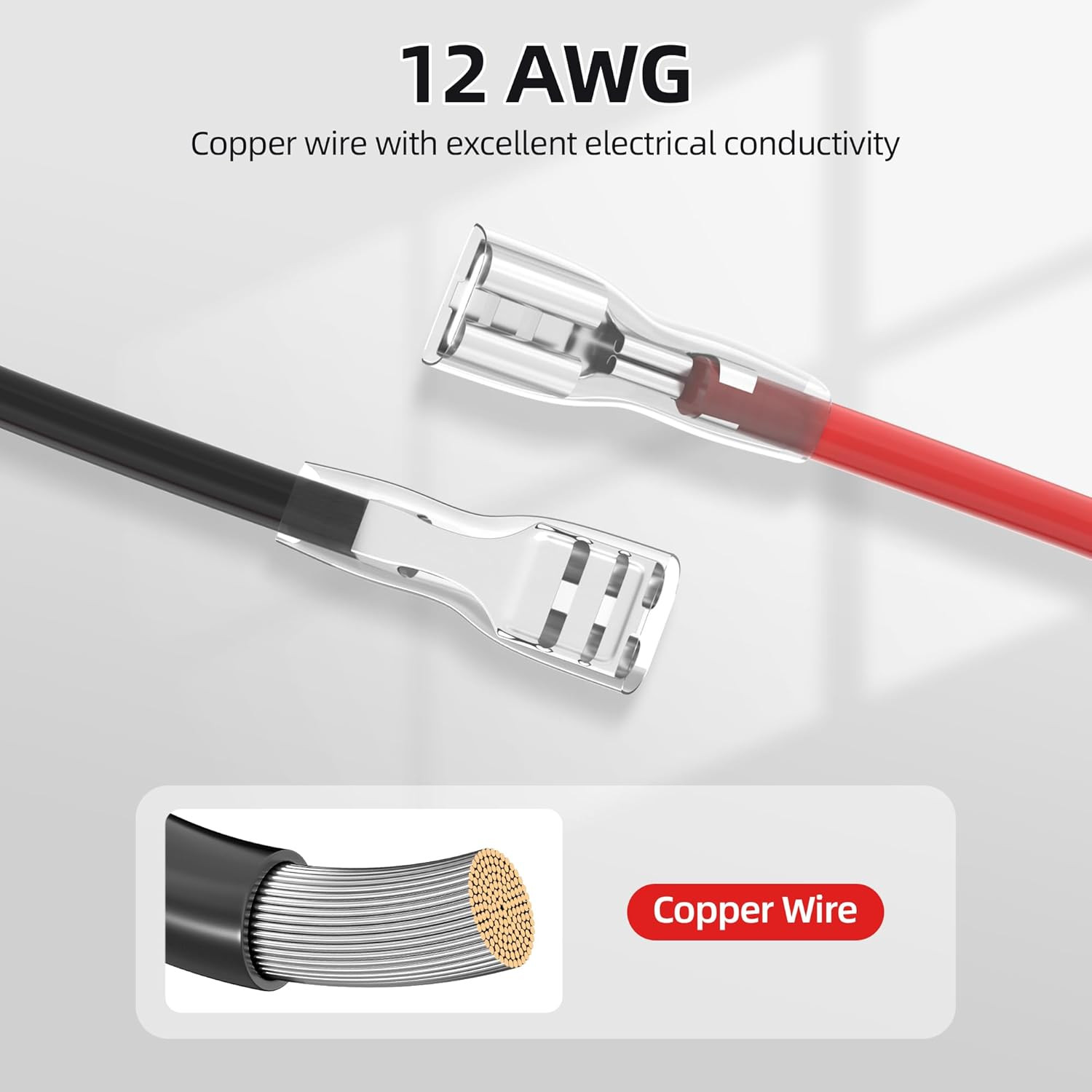 Replacement Wire Harness Connector 12 Volt Power Wheels Battery with 12 AWG Wire