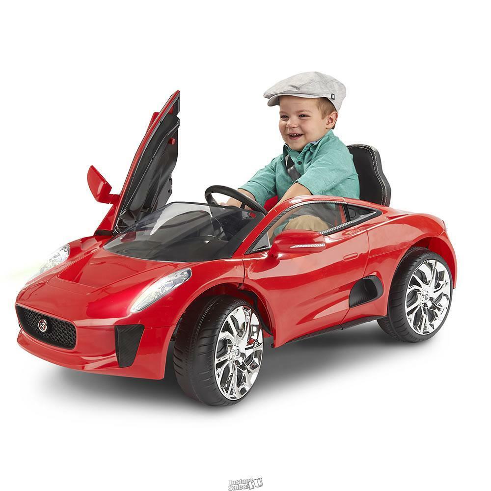 Hammacher Rollplay Children’s Ride on Kids Red Jaguar CX75 Convertible Car