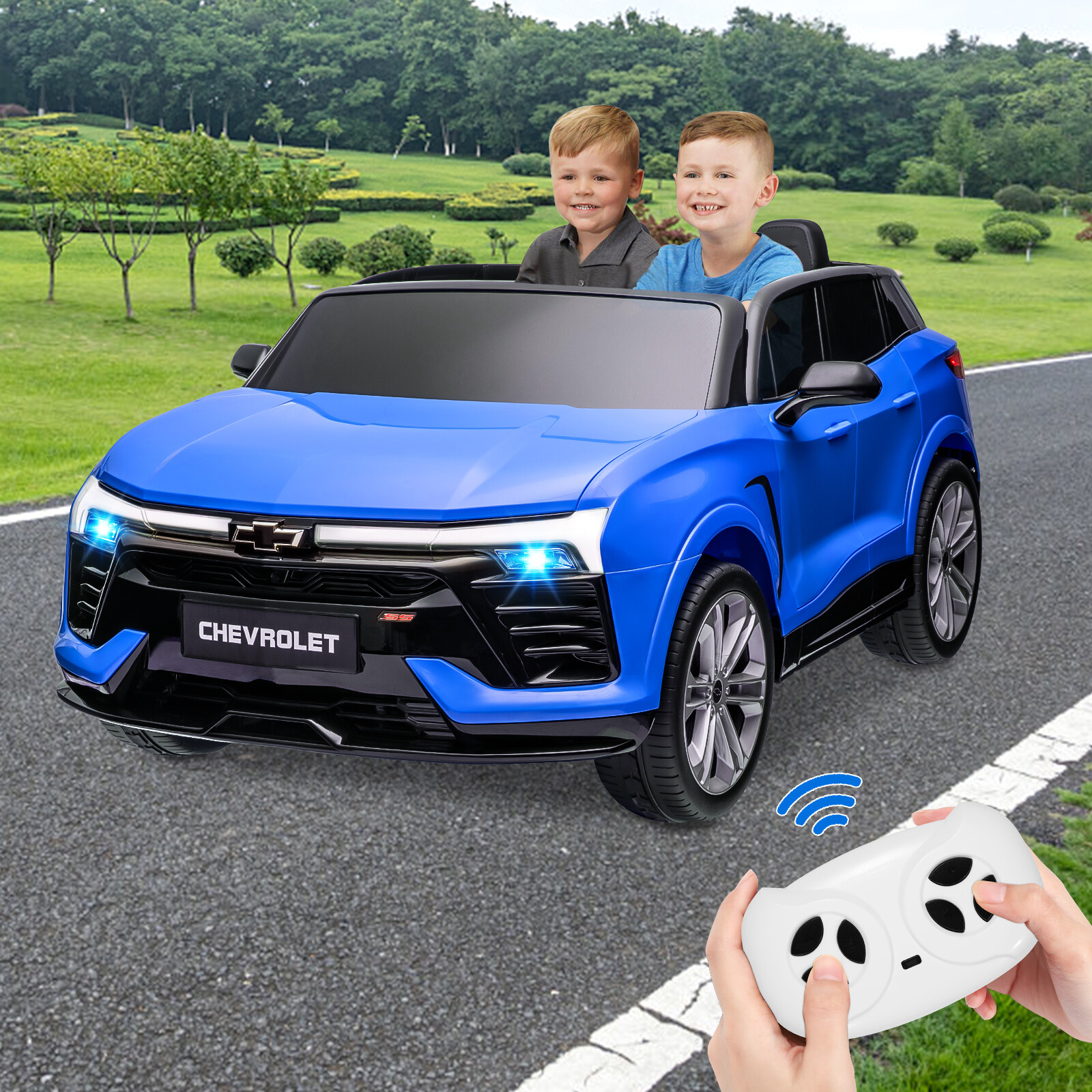 2 Seater Ride On Toy, 24V Ride On Car for Toddler 3-8 With Parent Remote Control