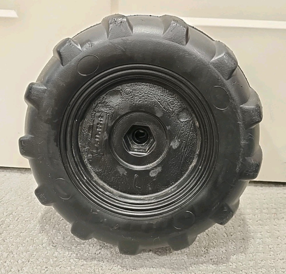 Peg Perego John Deere Tractor Front Tire Wheel Good Used Condition No Holes