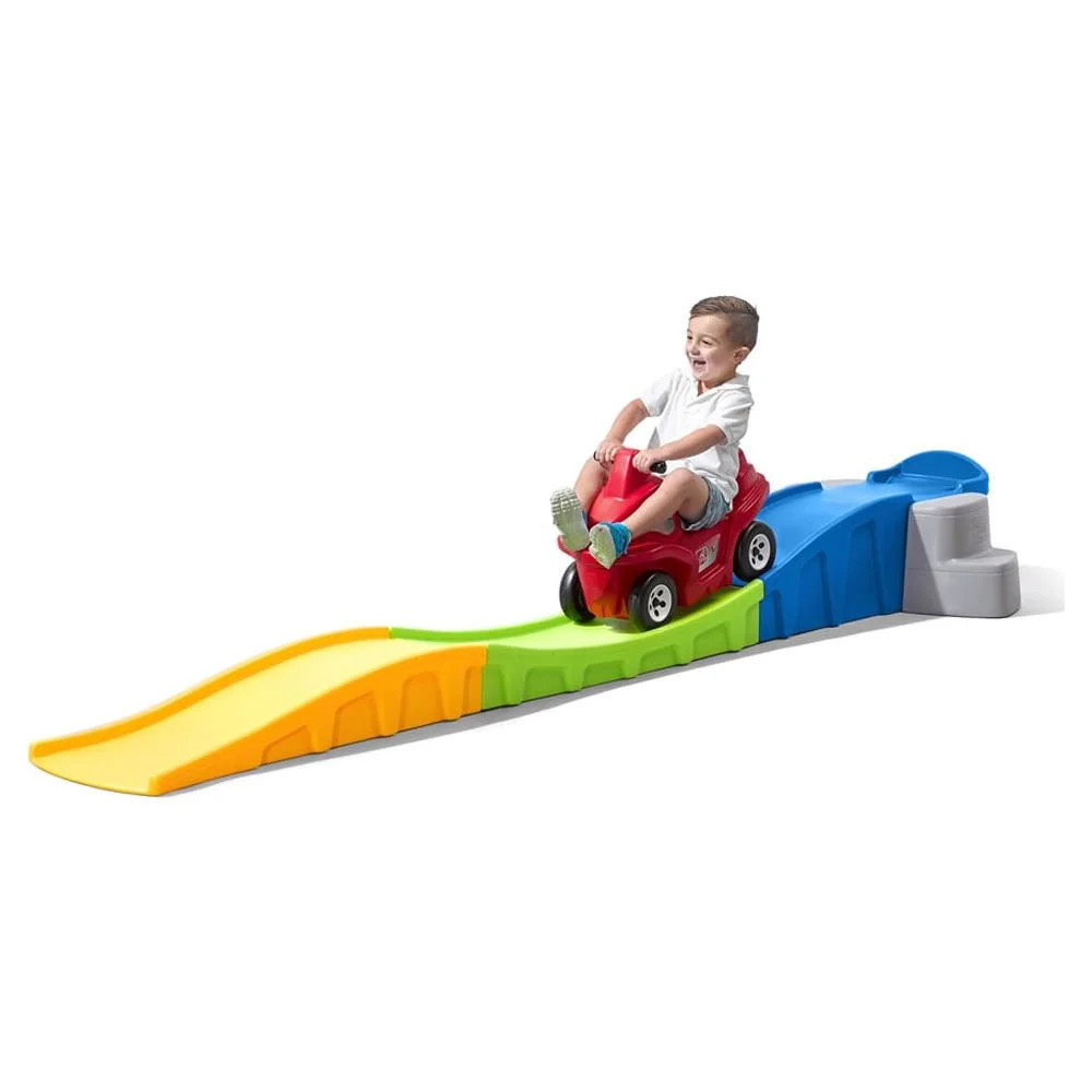 Kids Ride On Toy Car Roller Coaster Riding Track Indoor Outdoor Play Set