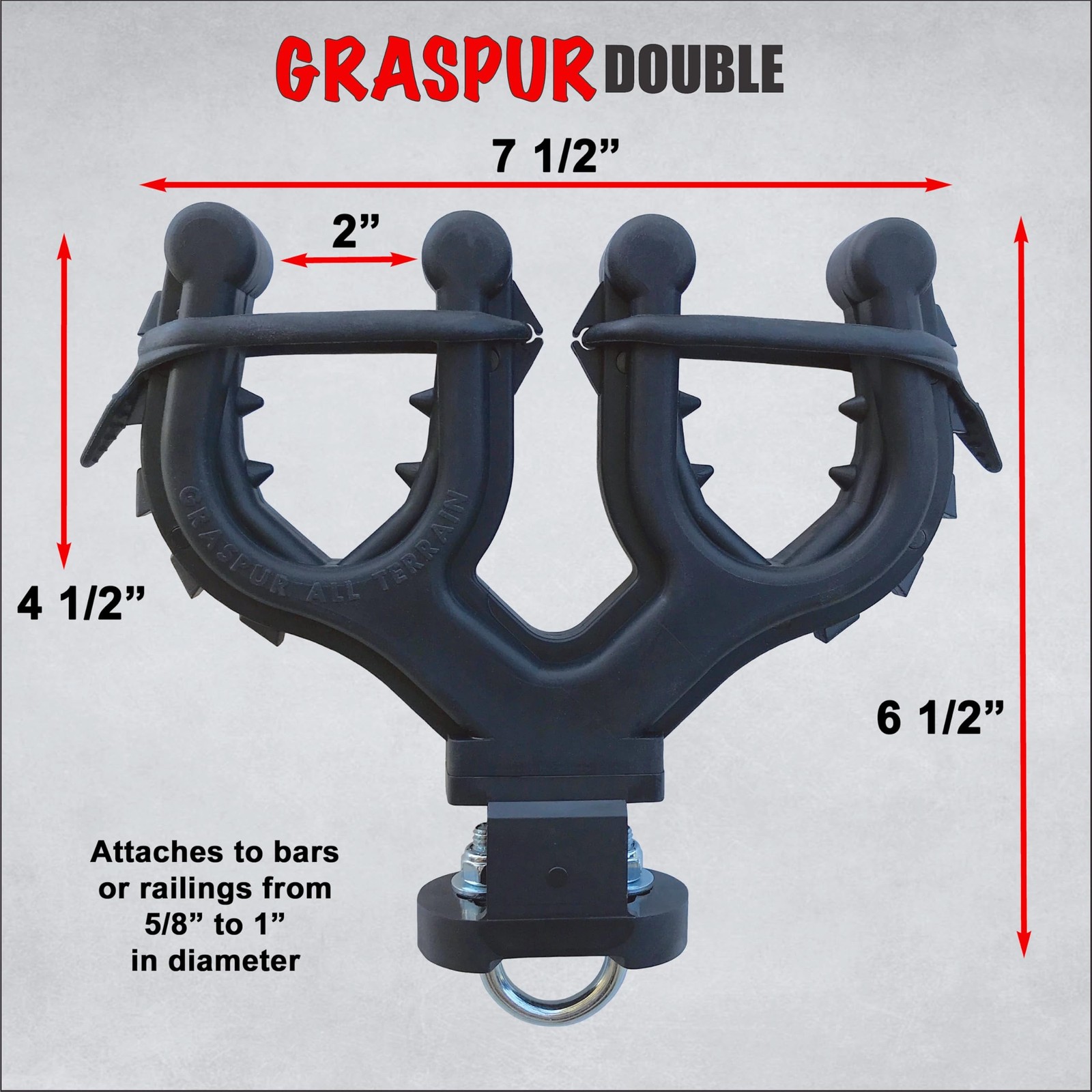 Graspur Double ATV Gun & Bow Rack – Model ATV2